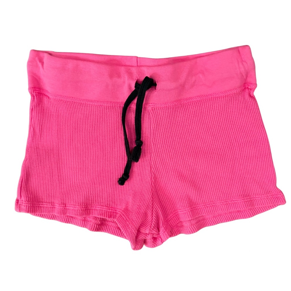 Love Junkie hot pink thermal short girls size Large NWOT never worn